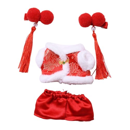 Oshhni Tang-Anzug für Plüschpuppen, Puppenkleidung mit Kopfbedeckung, niedliche Puppenkleidungs-Outfits für 6,69-Zoll-Puppen Oshhni Tang-Anzug für Plüschpuppen, Puppenkleidung mit Kopfbedeckung, niedliche Puppenkleidungs-Outfits für 6,69-Zoll-Puppen von Oshhni