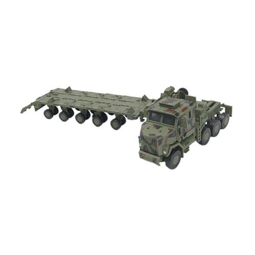Oshhni Traktoranhänger-Modell im Maßstab 1/72, Lern- und Bastelmodell, Fahrzeugtransport, Spielzeug-LKW, Spielzeug für die Tischdekoration, GrÜn von Oshhni