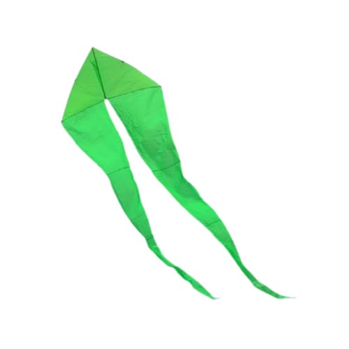 Oshhni Triangle Kite Flying Toy Einfach zu fliegen 21,3 Fuß 650 cm Kite Outdoor Spielzeug für Beach Park Playground Hinterhof Anfänger Erwachsene, GrÜn von Oshhni