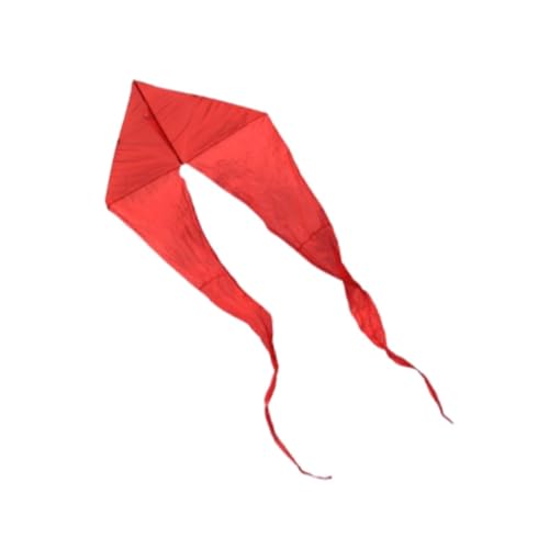Oshhni Triangle Kite Flying Toy Einfach zu fliegen 21,3 Fuß 650 cm Kite Outdoor Spielzeug für Beach Park Playground Hinterhof Anfänger Erwachsene, Rot von Oshhni