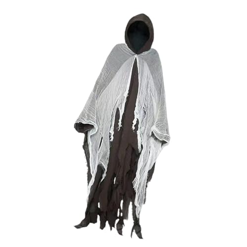 Oshhni Umhang mit Kapuze Reaper Cosplay Cape für Männer und Frauen Room, Kaffee von Oshhni