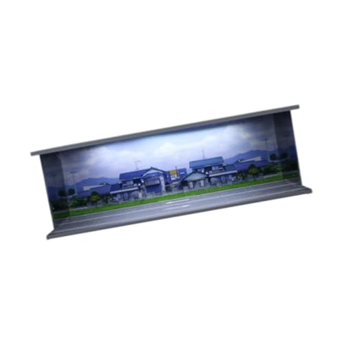 Oshhni Vitrine für Modellautos aus Druckguss im Maßstab 1:64, Landschafts-Diorama-Parkplatz, Vitrine für Autogarage, Style E Oshhni Vitrine für Modellautos aus Druckguss im Maßstab 1:64, Landschafts-Diorama-Parkplatz, Vitrine für Autogarage, Style E von Oshhni