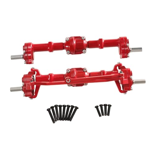 Oshhni Vordere und hintere Portalachse Upgrades -Kits für 1/12 D90 D91 LC79 MN Modell, Rot Oshhni Vordere und hintere Portalachse Upgrades -Kits für 1/12 D90 D91 LC79 MN Modell, Rot von Oshhni