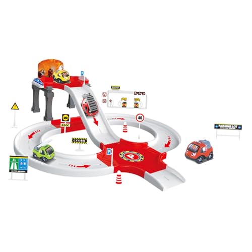 Oshhni Vorschulwagenspiele Spielzeug Garage Parking -Abenteuer Spielzeuggeschenke Robustes Bildungsinstrument Outdoor Aktivitäten versammelten Spielzeug Boy, Feuerwehrauto Oshhni Vorschulwagenspiele Spielzeug Garage Parking -Abenteuer Spielzeuggeschenke Robustes Bildungsinstrument Outdoor Aktivitäten versammelten Spielzeug Boy, Feuerwehrauto von Oshhni