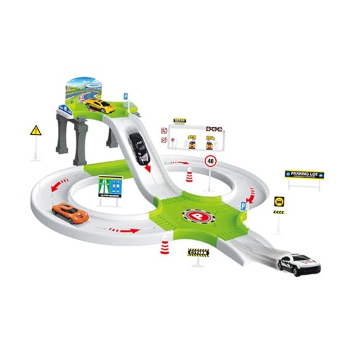 Oshhni Vorschulwagenspiele Spielzeug Garage Parking -Abenteuer Spielzeuggeschenke Robustes Bildungsinstrument Outdoor Aktivitäten versammelten Spielzeug Boy, Rennwagen von Oshhni