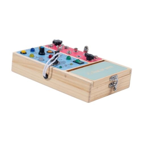 Oshhni Wechseln Sie geschäftiges Board Travel Toy Early Education Learning Game Activity Board Feinmotorische Fähigkeiten für Kleinkinder Vorschulalter 1+ von Oshhni