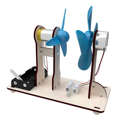 Oshhni Wissenschaftsexperimente Kits Elektrizität Stromgenerator Modell, DIY Wind Generator Spielzeug für Teenager Geburtstagsgeschenke Mädchen Kinder Kinder von Oshhni
