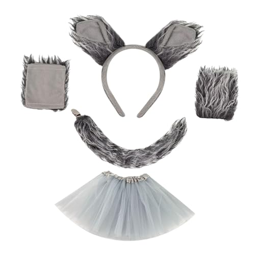 Oshhni Wolf Kostüm Dress up Zubehör Ohren Stirnband für Frauen Erwachsene Lieferungen Oshhni Wolf Kostüm Dress up Zubehör Ohren Stirnband für Frauen Erwachsene Lieferungen von Oshhni