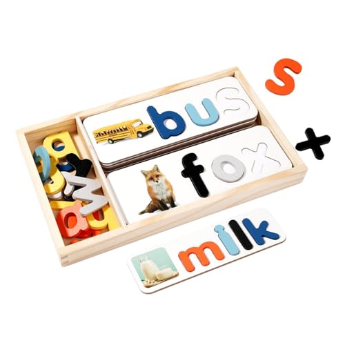 Oshhni Zauber Lernen Spielzeug Bord Buchstaben mit Box Kleinkinder Pädagogisches Spielzeug Spiel Brief Rechtschreibung Spiel von Oshhni