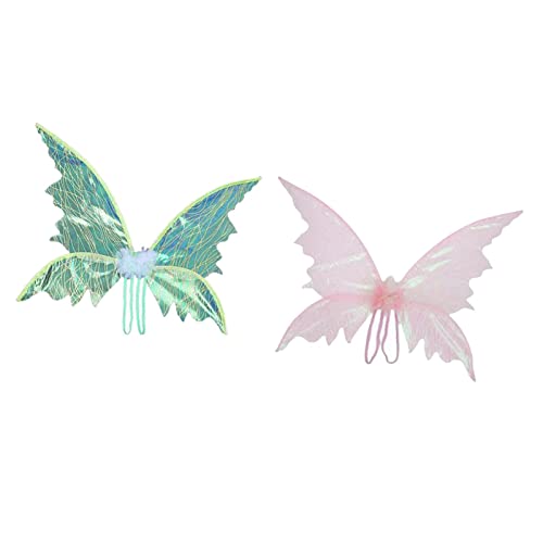 Oshhni Zauberhafte Schmetterlingsflügel für Kinder, Grüne Farbe Rosa von Oshhni