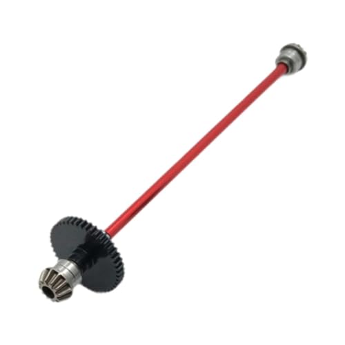Oshhni Zentrale Antriebswelle aus Metall, zentrale Getriebewelle für RC-Autos, robuster, Stabiler Upgrade-Ersatz für Wltoy 1/14 Scale 144010, Rot von Oshhni