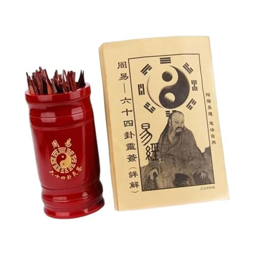 Oshhni i Ching Chinesisches Wahrsageset Sticks Tools Tragbares Spielsticks-Set für Versammlungen von Oshhni