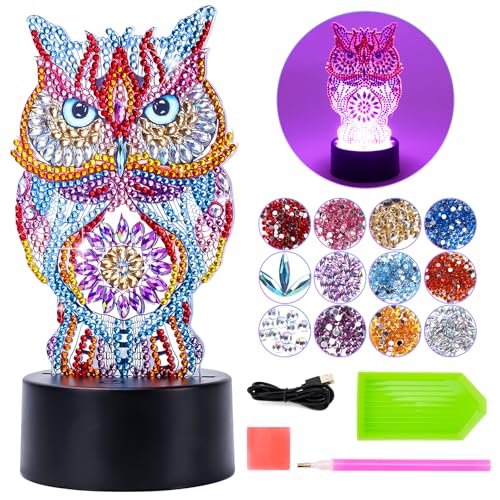 Basteln Mädchen 8 10 6 7 9 Jahre: Diamond Painting Kinder Geschenk Mädchen 7-6-9-10 Jahre DIY Eule Nachtlicht Spielzeug Bastelset Kinder ab 6+ Jahren Kreative Geburtstagsgeschenk für Mädchen 5-12 Jahr Basteln Mädchen 8 10 6 7 9 Jahre: Diamond Painting Kinder Geschenk Mädchen 7-6-9-10 Jahre DIY Eule Nachtlicht Spielzeug Bastelset Kinder ab 6+ Jahren Kreative Geburtstagsgeschenk für Mädchen 5-12 Jahr von Osikay