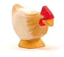 Ostheimer 13132 Huhn ocker stehend aus Holz Höhe 4cm von Ostheimer