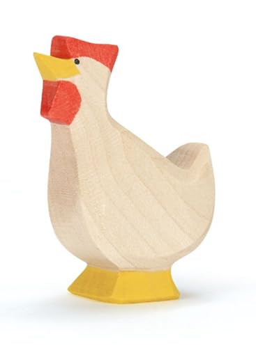 Ostheimer 13113 Huhn weiß hoch aus Holz Höhe 5,5cm von Ostheimer
