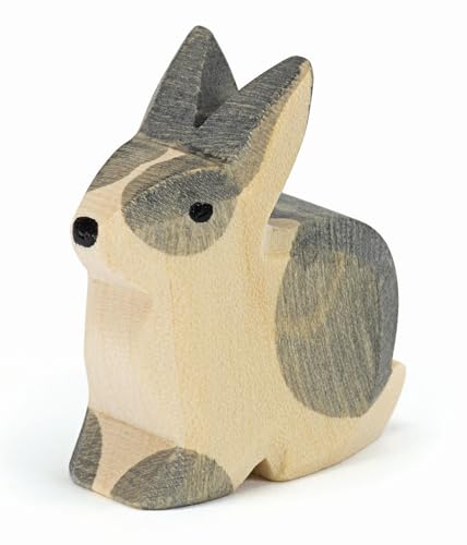 Ostheimer 15022 Kaninchen sitzend aus Holz Höhe 4cm Serie Tiere in Wald & Flur von Ostheimer