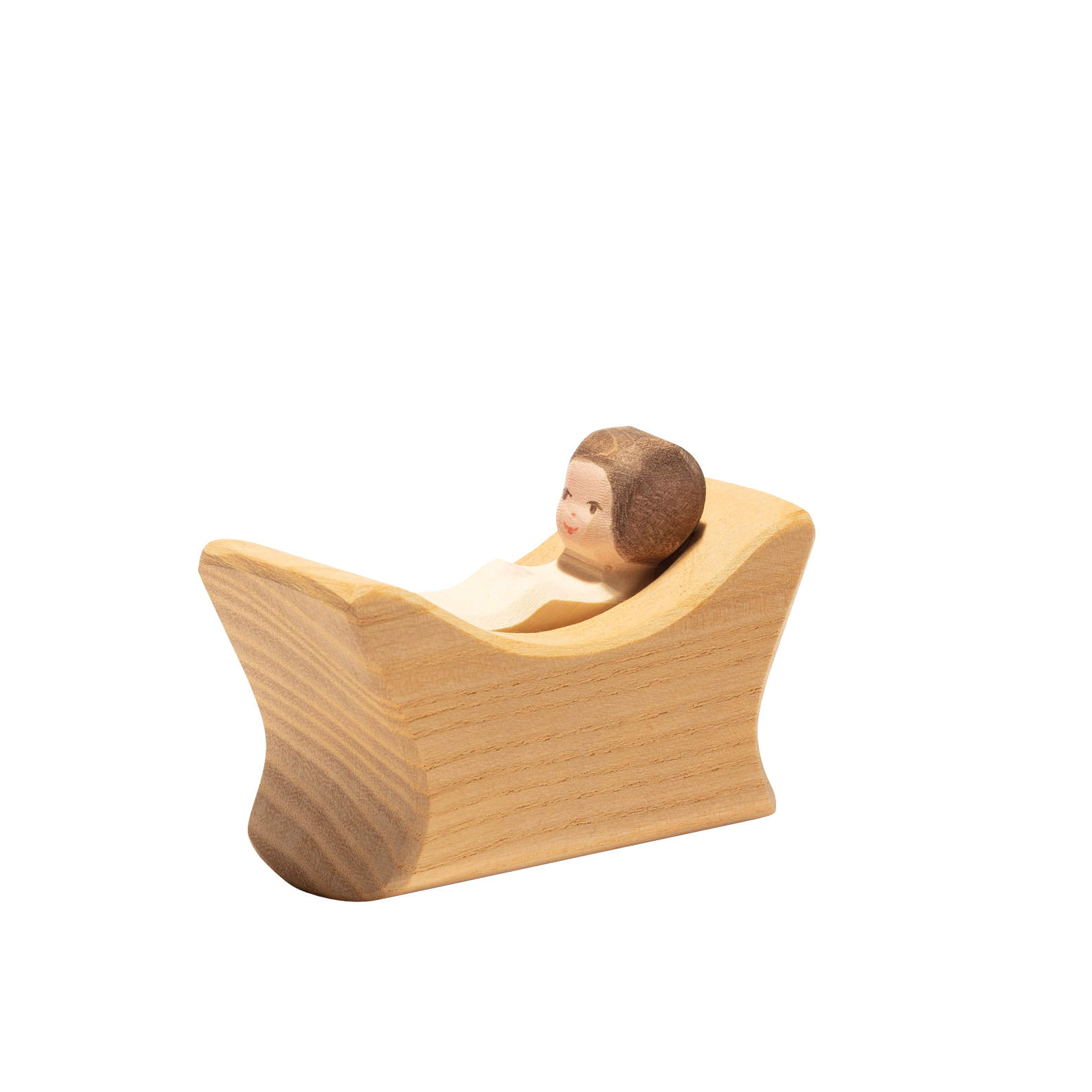 Ostheimer - Holzfigur Wiege mit Kind von Ostheimer