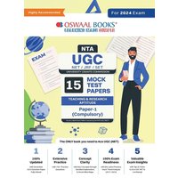 Oswaal NTA UGC NET/JRF/SET Paper-1 (Compulsory) | 15 Year's Mock Test Papers Teaching & Research Aptitude | Yearwise | 2015-2023 | For 2024 Exam von Oswaal Books And Learning Pvt Ltd