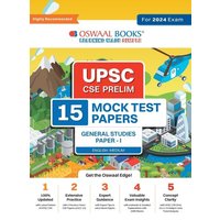 Oswaal UPSC CSE Prelims 15 Mock Test Papers General Studies Paper-1 | For 2024 Exam von Oswaal Books And Learning Pvt Ltd