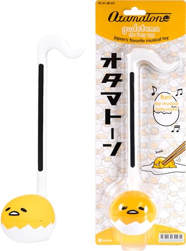 Otamatone Special Edition Sanrio (Gudetama) – Lustiges elektronisches Musikspielzeug-Synthesizer-Instrument von Maywa Denki (offizielles Lizenzprodukt) [inkl. Songblatt und englischer Anleitung] von Otamatone