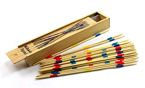 Other Baby Bildungs Holz Traditionell Mikado Spiel Pick-Up Stäbe mit Schachtel Spiel Zy von Other