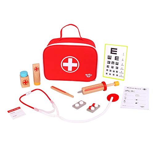 Other 921 TKC567 EA Wooden Medical Set (EXP), Various, Little Doctor's Bag von Tooky Toy
