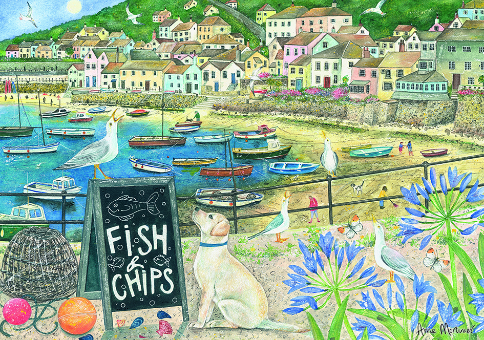 Otter House Puzzle Fish'N'Chips 1000 Teile Puzzle Otter-House-Puzzle-75821 von Otter House Puzzle