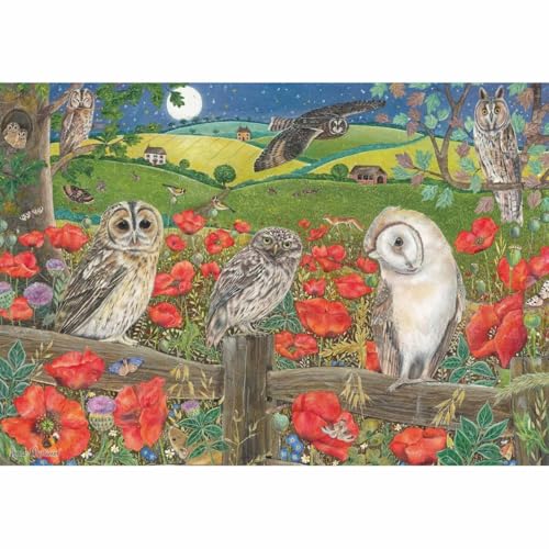 Eulen in Mohnfeldern – 500-teiliges Puzzle Eulen in Mohnfeldern – 500-teiliges Puzzle von Otter House