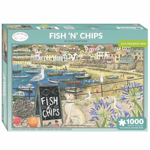 JIGSAW 1000 PIECE RECTANGULAR FISH N CHI von Otter House