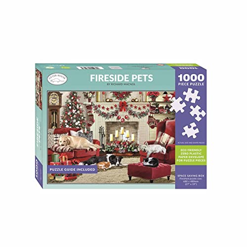 Otter House Fireside Pets Jigsaw Puzzle (1000 Pieces) von Otter House