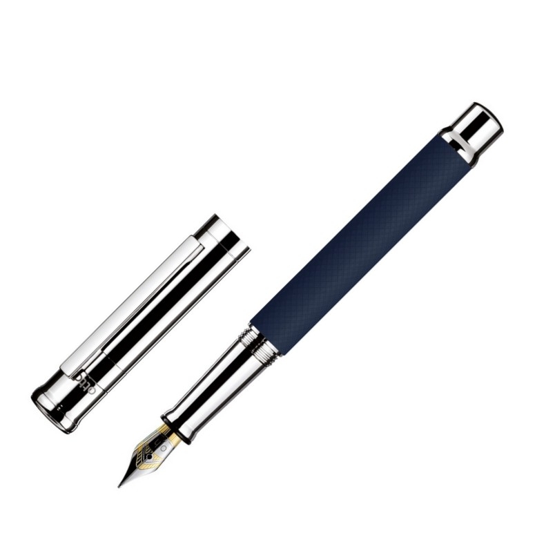 Otto Hutt Füllfederhalter Design 04 Karo Stahlfeder mitternachtsblau F von Otto Hutt