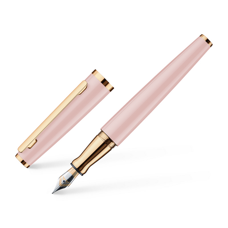 Otto Hutt Füllfederhalter Design 06 Glanzlack Stahlfeder Pink Roségold M von Otto Hutt