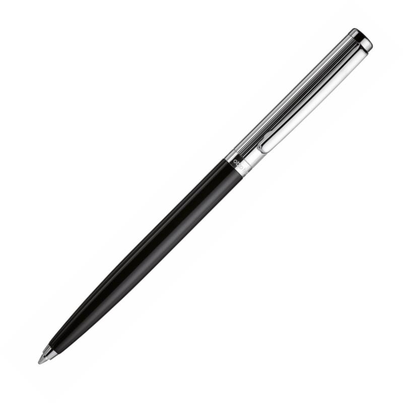 Otto Hutt Kugelschreiber Design 01 guillochiert schwarz von Otto Hutt