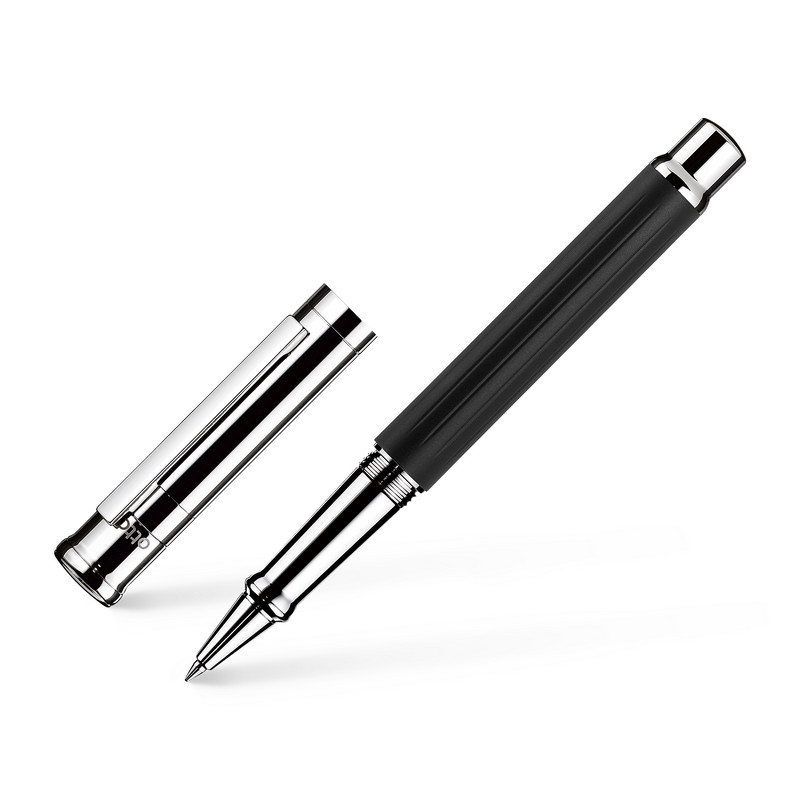 Otto Hutt Tintenroller Design 04 Fadenguilloche Schwarz von Otto Hutt