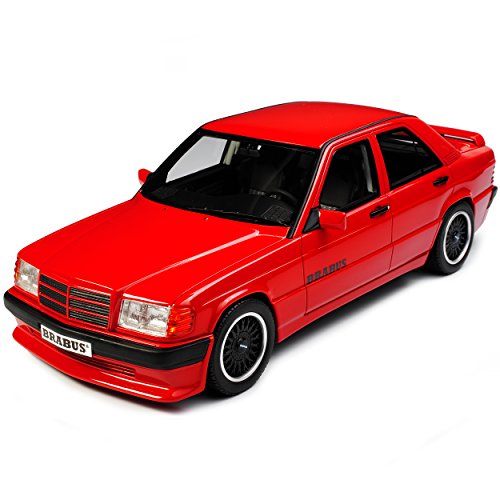 Mercedes-Benz C-Klasse 190E Bra-Bus 3.6S Signal Rot W201 1982-1993 Nr 674 1/18 Otto Modell Auto mit individiuellem Wunschkennzeichen von Otto Mobile
