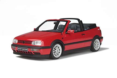 VW Golf 3 Cabrio Sport Edition flash rot Modellauto OT202 Otto 1:18 von Otto