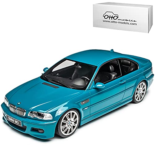 B-M-W 3er M3 E46 Coupe Laguna SECA Blau Version 2 1998-2007 Nr 880 1/18 Otto Modell Auto mit individiuellem Wunschkennzeichen von Otto Mobile