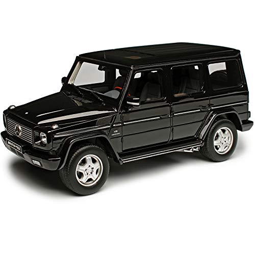 Mercedes-Benz G-Klasse G55 AMG Schwarz 1990-2018 Version Baujahr 2003 W463 Nr 320 1/18 Otto Mobile Modell Auto mit individiuellem Wunschkennzeichen von Ottomobile