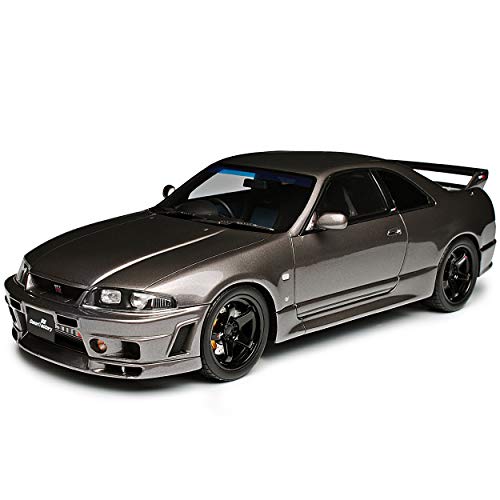 Nisan Skyline GT-R R33 BCNR33 Grand Touring Grau 1993-1998 Nr 758 1/18 Otto Modell Auto mit individiuellem Wunschkennzeichen von Otto Mobile