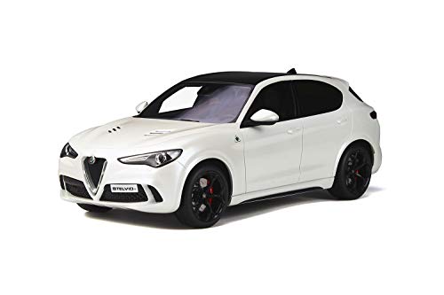 Ottomobile kompatibel mit Alfa Romeo Stelvio Quadrifoglio 2017 weiß Modellauto 1:18 von Otto Mobile