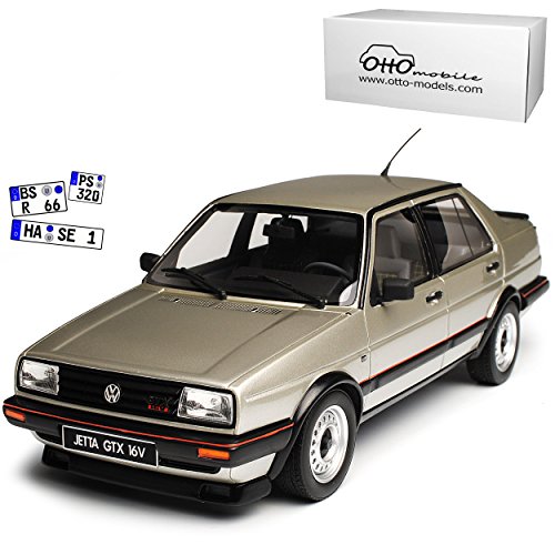 Volkwagen Jeta GTX 16V Limousine Silber II 2. Generation 1984-1992 Nr 742 1/18 Otto Modell Auto von Otto Mobile