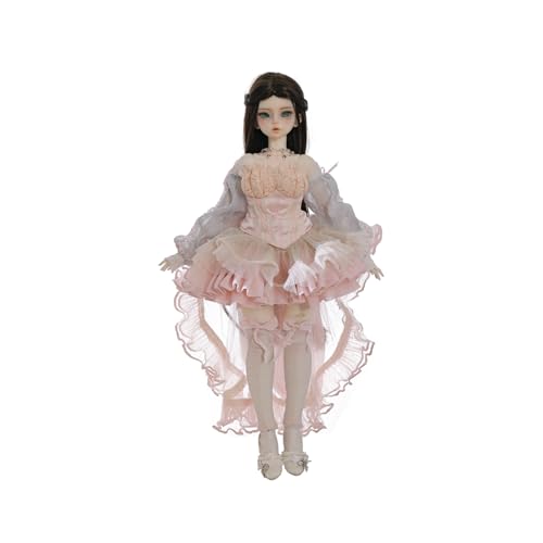 Oueneifs 1/4 Joanbjd Bjd-Puppe, Vintage, klassisch, Eleganz, Prinzessinnen-Stil, Komplettset (mit Frisur), Rosa von Oueneifs