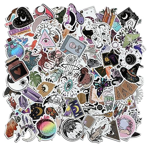 Ouligay 100 Stück Hexe Aufkleber,Witchy Sticker Set Vintage Aufkleber,Wasserfeste Vinyl Anime Sticker für Wasserflasche Laptop,Telefon,Zauberbuch,Tarotkarten,Mond Ouligay 100 Stück Hexe Aufkleber,Witchy Sticker Set Vintage Aufkleber,Wasserfeste Vinyl Anime Sticker für Wasserflasche Laptop,Telefon,Zauberbuch,Tarotkarten,Mond von Ouligay
