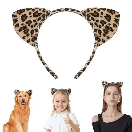 Ouligay Leoparden Ohren Haarreif, Leopard Katzenohr Stirnbänder, Leopardenohren Stirnband, Tierohren Ohrstirnbänder Hair Hoops, Leopard Cheetah Ears Headband für Halloween Karneval Cosplay Party Ouligay Leoparden Ohren Haarreif, Leopard Katzenohr Stirnbänder, Leopardenohren Stirnband, Tierohren Ohrstirnbänder Hair Hoops, Leopard Cheetah Ears Headband für Halloween Karneval Cosplay Party von Ouligay