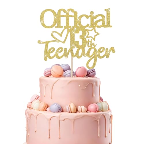 Ouligay Offiziell Teenager 13 Geburtstag Tortendeko Gold Glitzer 13. Geburtstag Cake Topper Jungen Mädchen Deko Official Teenager Kuchen Deko Gold 13 Jahre Kuchendeko Happy Birthday Dekoration Ouligay Offiziell Teenager 13 Geburtstag Tortendeko Gold Glitzer 13. Geburtstag Cake Topper Jungen Mädchen Deko Official Teenager Kuchen Deko Gold 13 Jahre Kuchendeko Happy Birthday Dekoration von Ouligay