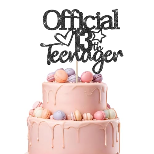 Ouligay Offiziell Teenager 13 Geburtstag Tortendeko Schwarz Glitzer 13. Geburtstag Jungen Mädchen Cake Topper Deko Official Teenager Kuchen Deko 13 Jahre Kuchendeko Happy Birthday Dekoration Ouligay Offiziell Teenager 13 Geburtstag Tortendeko Schwarz Glitzer 13. Geburtstag Jungen Mädchen Cake Topper Deko Official Teenager Kuchen Deko 13 Jahre Kuchendeko Happy Birthday Dekoration von Ouligay