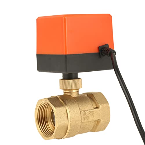 Einfache Steuerungseinstellungen, einfach zu installieren, motorisiertes Ventil, 3,8 cm, elektrisches Kugelhahn, Messing, abnehmbar für Durchflusskontrolle Einfache Steuerungseinstellungen, einfach zu installieren, motorisiertes Ventil, 3,8 cm, elektrisches Kugelhahn, Messing, abnehmbar für Durchflusskontrolle von Oumefar