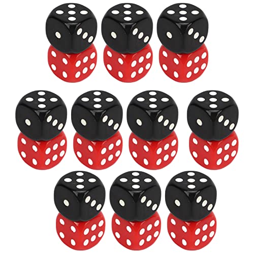 Oumefar 20 STÜCKE 6-seitiges Würfel-Set, 25 Mm wasserdichte Schwarze Rote Tischspielwürfel für Club-Bar-Party-Tischspiele Oumefar 20 STÜCKE 6-seitiges Würfel-Set, 25 Mm wasserdichte Schwarze Rote Tischspielwürfel für Club-Bar-Party-Tischspiele von Oumefar