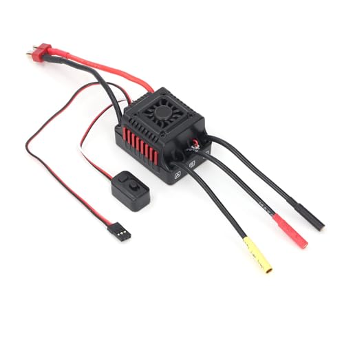 Oumefar Bürstenloser ESC -Sensor Verstellbar 45A mit Verschiedenen Schutzstopfen Rot für 1/10 RC -Auto, RC Bürstenloser ESC Oumefar Bürstenloser ESC -Sensor Verstellbar 45A mit Verschiedenen Schutzstopfen Rot für 1/10 RC -Auto, RC Bürstenloser ESC von Oumefar