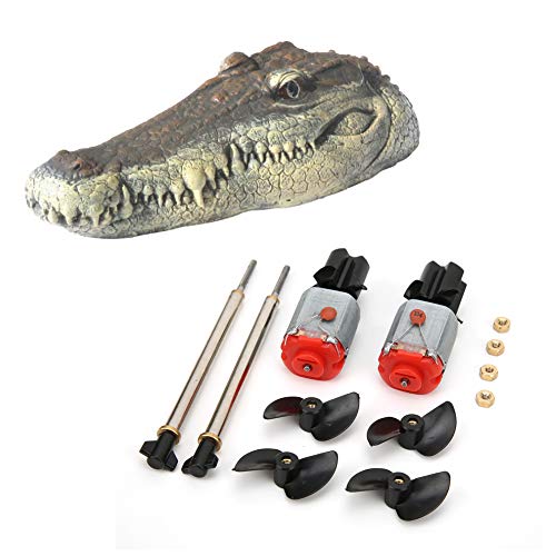 Oumefar Elektrischer RC-Imitations-Krokodil-Spielzeugboot-Propellermotor, RC-Bootspropeller RC-Bootszubehör Passend für Flytec V005 Kids Oumefar Elektrischer RC-Imitations-Krokodil-Spielzeugboot-Propellermotor, RC-Bootspropeller RC-Bootszubehör Passend für Flytec V005 Kids von Oumefar